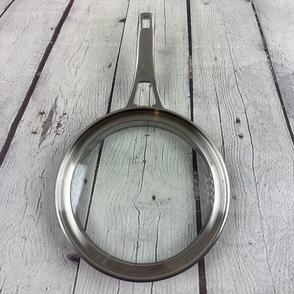 CALPHALON Premier Space Saving Flat Glass Lid For 7.25" Fry Pan Skillet‎ - Picture 1 of 6